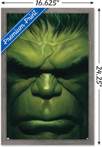 Miniatura 3 de Marvel Comics Hulk - Póster de pared de The Immortal Hulk #18, 22.4 pulgadas de largo x 14.7 pulgadas de ancho, versión enmarcada de madera