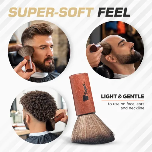 Miniatura 7 de Fagaci Juego de cortapelos profesional para hombres y plumero de cuello, cortapelos de peluquería para corte de cabello, juego de cortadoras de pelo