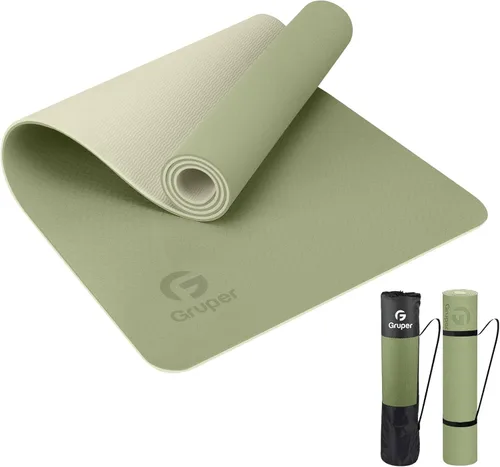 Miniatura 8 de Tapete de yoga antideslizante, ecológico, con funda de transporte, tapete de yoga profesional para mujeres, tapete de entrenamiento para el hogar