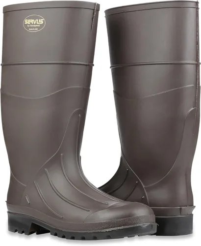 Miniatura 7 de Servus 18805 - Botas de trabajo para hombre, de polimezcla de PVC y puntera suave, color marrón