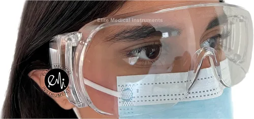 Miniatura 8 de EMI # 412 - Lentes de seguridad transparentes para usar sobre lentes, antivaho y antiarañazos, para profesionales médicos, laboratorios y lugares