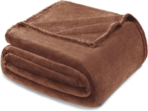 Miniatura 26 de Exclusivo Mezcla Manta de vellón para sofá, cama, súper suave y cálida, para uso en todas las estaciones, acogedora, afelpada, ligera, azul hielo