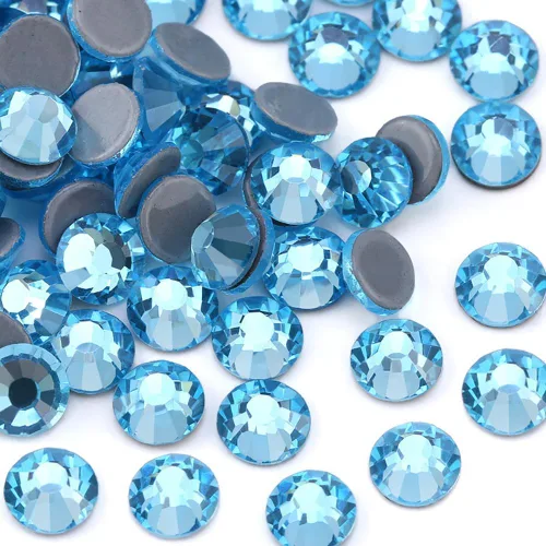 Miniatura 29 de 2880 diamantes de imitación termoadhesivos de imitación de cristal con parte trasera plana para manualidades, manualidades, ropa, zapatos