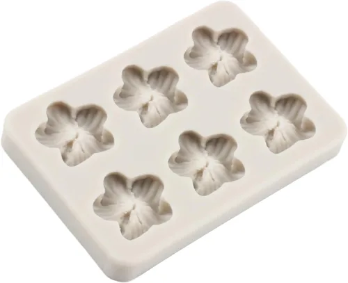 Miniatura 5 de Sijiangmold Frangipani - Molde de silicona para flores de plumeria, molde de flores de peonía, molde de flores de pensamiento para decoración