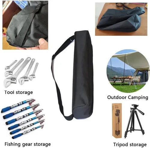 Miniatura 5 de Estuche de transporte para trípode de cámara con correa para el hombro de 27 pulgadas de largo, bolsa de trípode para micrófono, soporte