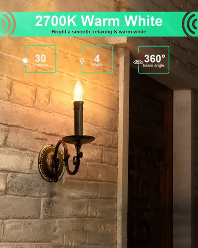 Miniatura 4 de MEQIQTEK Bombillas de luz nocturna de 4 vatios, bombillas de repuesto para lámparas de sal y calentadores de cera con luz nocturna