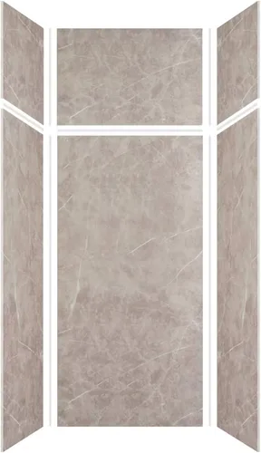 Miniatura 48 de Transolid EWKX483696-41 Expressions - Kit de pared de ducha de 6 paneles con extensión, 36 pulgadas de largo x 48 pulgadas de ancho x 96 pulgadas