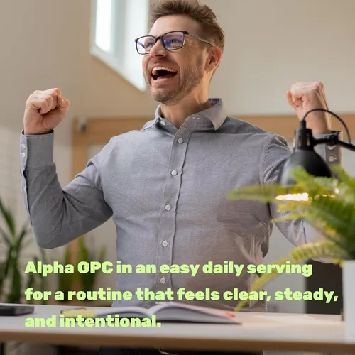 Miniatura 4 de Alpha GPC 600 mg por porción, 240 cápsulas – Reposición de colina biodisponible – Suplementos nootrópicos para la salud cerebral, memoria