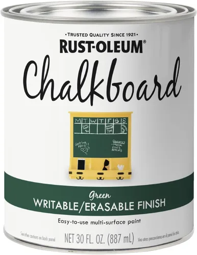 Miniatura 12 de Rust-Oleum 1913830 Pintura en aerosol para pizarra, 11 onzas, color negro