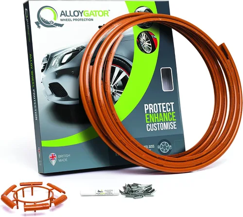 Miniatura 27 de AlloyGator Protector de Llanta Dorado para Ruedas de Automóvil (Se Adapta a Ruedas de 12-24" de Diámetro) - Paquete de 4 Protectores de Rueda