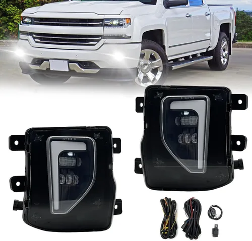 Miniatura 10 de Luces antiniebla compatibles con Chevy Silverado 1500 2500/2001 2002 Silverado 1500HD 2500HD 2500HD 3500/2000-2006 Tahoe Suburban 1500 2500