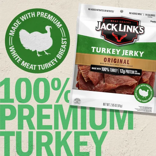 Miniatura 3 de Jack Links Carne seca de pavo sin glutamato monosódico, original