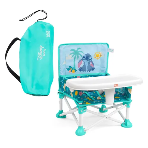 Miniatura 20 de Bright Starts Pop 'N Sit Asiento elevado portátil, para uso en interiores y exteriores, asiento de piso con bandeja de alimentación, gris, de 6