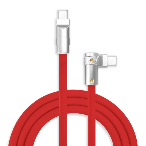 Miniatura 39 de chubbycable FlexElbow - Cable de carga rápida de 90 grados y 240 W, cable USB C en ángulo recto, cable de carga de silicona compatible con iPhone