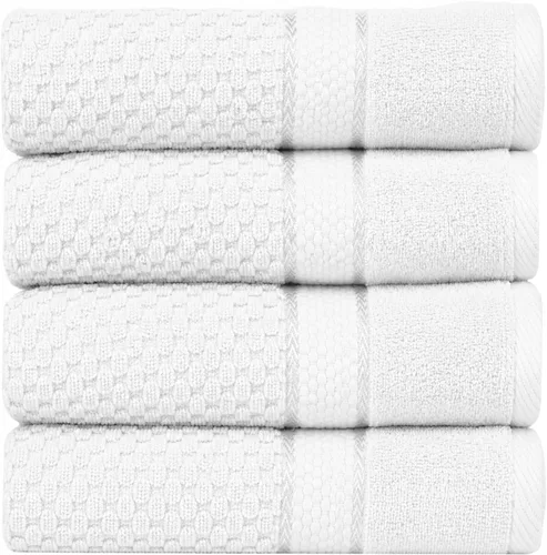 Miniatura 6 de Ample Decor Juego de toallas de baño 100% algodón, 6 piezas, suaves y absorbentes, de secado rápido, juego de toallas de baño