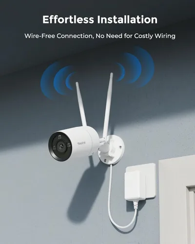 Miniatura 4 de Sistema de cámaras de seguridad REOLINK 4K, 4 piezas, cámaras WiFi 6 de 4K/8MP para exteriores con enchufe, material completamente metálico, visión