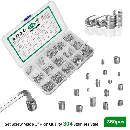 Miniatura 5 de 360PCS Tornillo de cabeza Allen hexagonal M2.5/M3/M4/M5/M6/M8