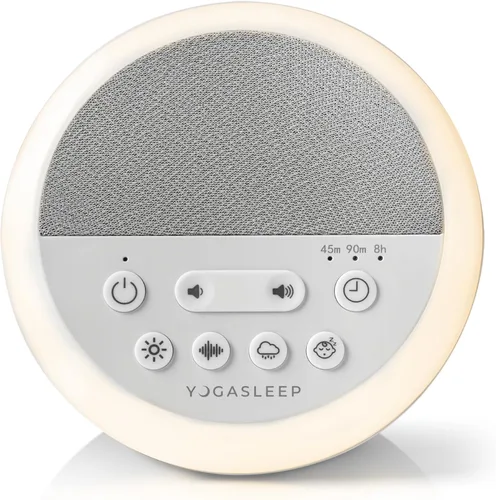 Miniatura 9 de Yogasleep Máquina de sonido de ruido blanco dúo y luz nocturna, 30 sonidos naturales, altavoz inalámbrico Bluetooth para viajes, privacidad