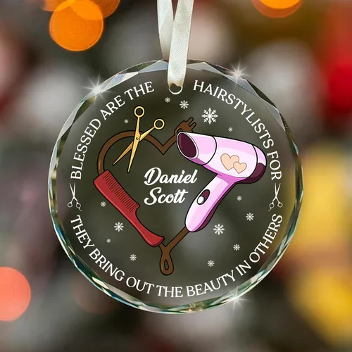 Miniatura 8 de Adorno de cristal con foto personalizada 2026 – Adorno de Navidad familiar personalizado, nombre personalizado, foto, fecha, recuerdo del día