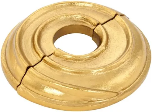 Miniatura 47 de Renovators Supply Manufacturing Placa de escudo de 3,13 pulgadas OD Escutcheon 1/2 en IPS Acabado de cobre antiguo Brida de radiador de aluminio