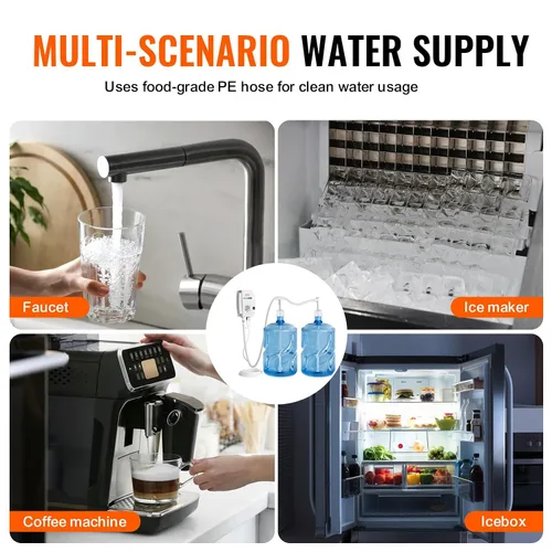 Miniatura 7 de VEVOR Sistema de bomba dispensador de agua embotellada, sistema de dispensación de 2 x 5 galones, dispensador eléctrico automático de agua, bomba