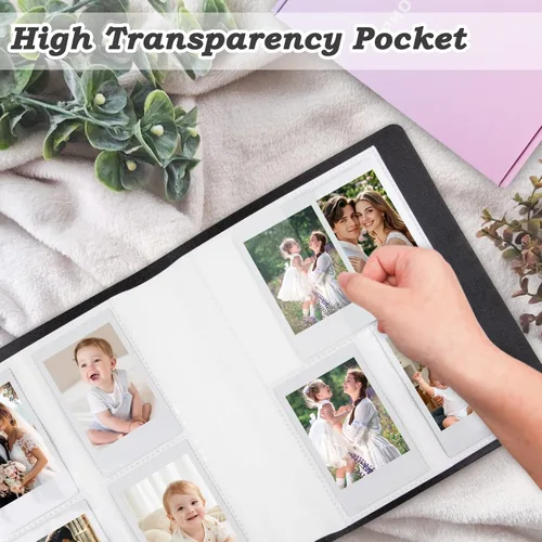 Miniatura 7 de Álbum de fotos de piel sintética de 320 bolsillos para Fujifilm Instax Mini, fotos Polariod de 2 x 3 pulgadas, libro de fotos con caja de regalo