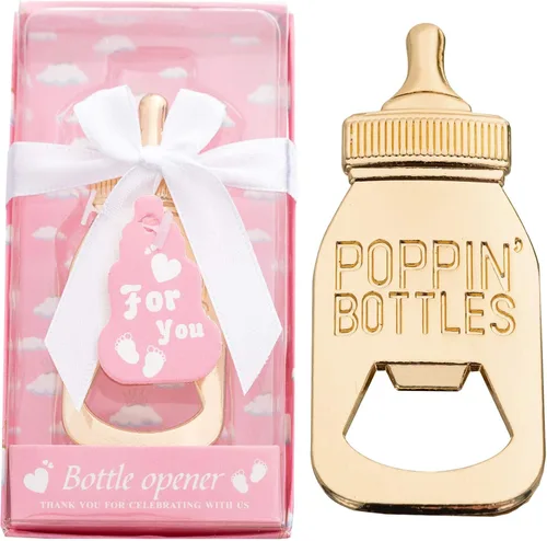 Miniatura 15 de 24 paquetes de abrebotellas Poppin para regalos de baby shower, regalos, decoraciones y recuerdos (azul, 24)