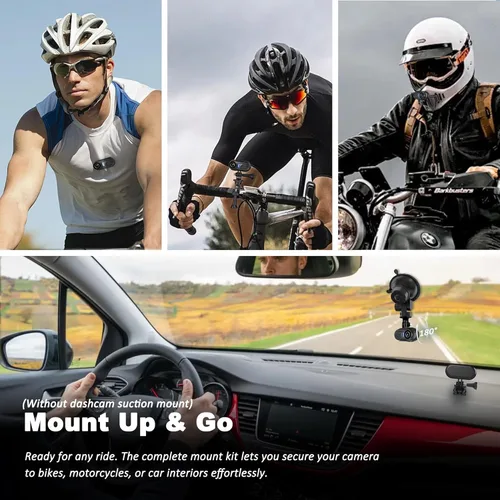 Miniatura 5 de Mini cámara corporal 4K – Cámara de acción deportiva para pulgar de 128 GB con audio, grabación de pecho manos libres, montaje en casco