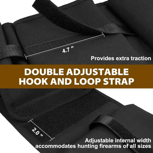Miniatura 5 de Soporte para pistola en camiones (un par), almacenamiento ajustable para pistolas en el asiento trasero 900D, soporte para rifles automotrices