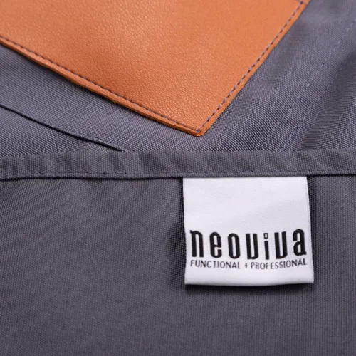 Miniatura 5 de NEOVIVA Delantal de herramientas de lona para hombres y mujeres con bolsillos, delantal de trabajo resistente con espalda cruzada para tienda
