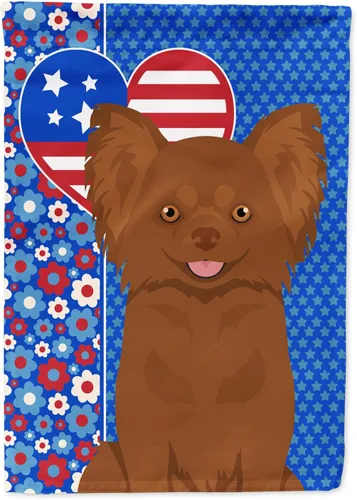 Miniatura 95 de Caroline's Treasures WDK5119GF - Bandera de jardín americana de Airedale Terrier de Estados Unidos, color negro y tostado, bandera decorativa