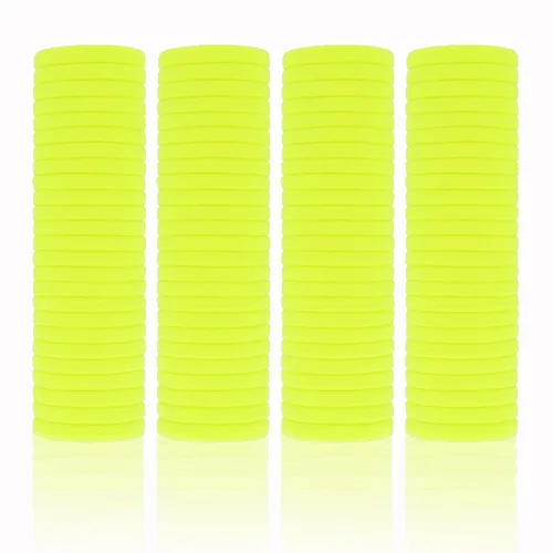 Miniatura 11 de Paquete de 100 ligas para el cabello sin costuras para mujeres y niñas, soportes para cola de caballo para cabello grueso (blanco)
