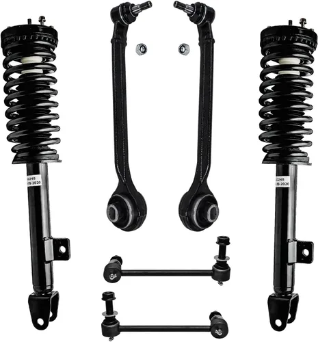 Miniatura 8 de Detroit Axle - Kit de extremo delantero para Chrysler 300 Dodge Charger Challenger 2011-2023, 2 brazos de control inferiores traseros 2 varillas