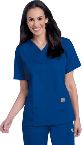 Miniatura 6 de ScrubZone - Parte superior de ambo con manga corta y cuello en V para mujer