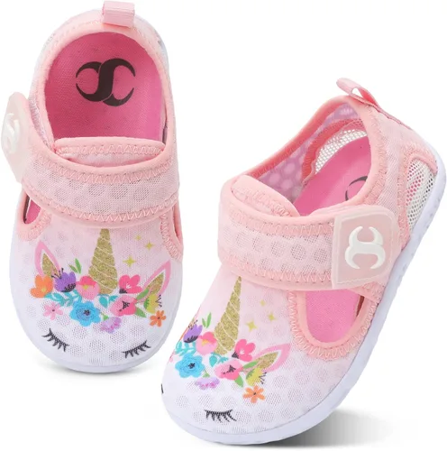 Scurtain Zapatos de agua para niños pequeños, calcetines acuáticos de secado rápido para bebés, niños y niñas, zapatos de playa, zapatos de natación