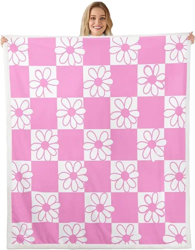 Miniatura 12 de Couple Love Throw Blanket,Cartoon Pink Hearts Bed Plush Blanket for Living Room Decor,Vomantic Valentine Pink Couch Bed Sofa Soft Cozy Kids Adults