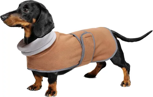 Miniatura 12 de Geyecete - Suéteres para Dachshund - Chaqueta para perro, abrigo para Dachshund, abrigo de invierno perfecto con forro de felpa acolchado y cuello