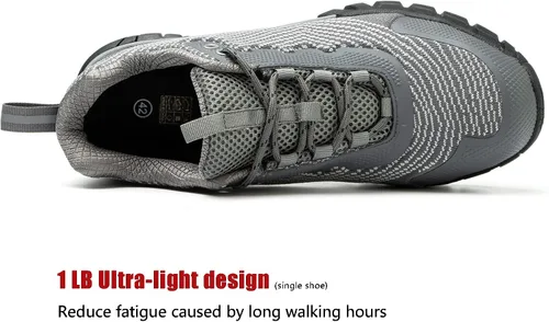 Miniatura 20 de ulogu Zapatos de senderismo impermeables para hombres y mujeres, cómodos, ligeros, antideslizantes, para caminar todo el día, para trabajar y caminar