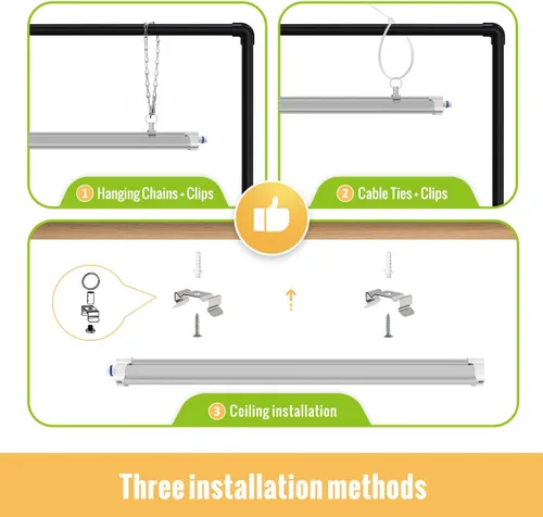 Miniatura 7 de Luz de cultivo colgante de 1.4 pies para plantas de interior, espectro completo con LED rojo de 660 nm, lámpara de cultivo T5 2020T, lámpara