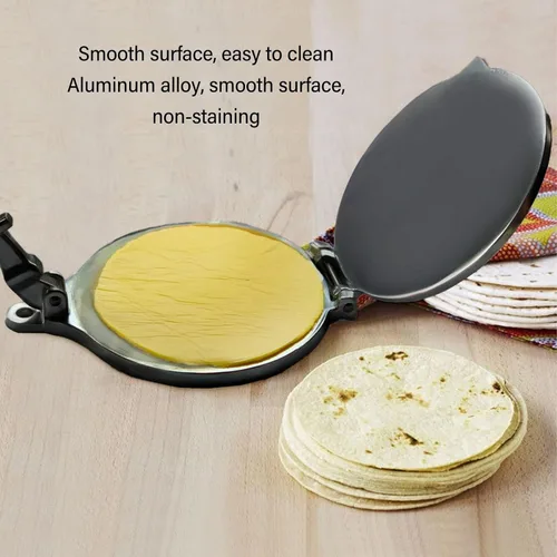 Miniatura 3 de Prensa de tortilla, Tortilla de aluminio, Tortilla de servicio pesado y Roti Maker, Tortillera Pataconera, Prensa de masa de harina Tortilla Prensa