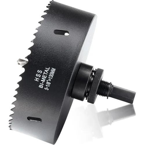 Miniatura 45 de Sierra de agujero de 4 1/8” (105mm) para madera y plástico, broca de corte de núcleo de sierra de agujero HSS bimetálica para paneles de yeso, Rojo