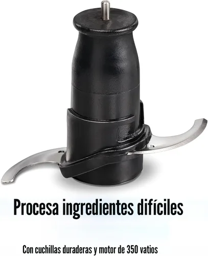 Miniatura 6 de Hamilton Beach - Picador de verduras eléctrico y mini procesador de alimentos, 3 tazas, 350 vatios, para picar, cortar y hacer puré, negro (72850)