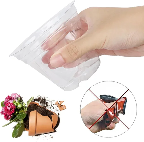 Miniatura 3 de winemana Bandeja de inicio de semillas de 4 pulgadas para semillas de lechuga de hierbas vegetales, macetas para plantas de interior y tierra
