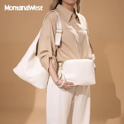 Miniatura 2 de Montana West - Bolso para mujer tipo hobo, ultra suave, plegable, con monedero