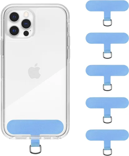 Miniatura 12 de Lengüeta universal para teléfono celular sin adhesivo, paquete de 5 piezas de repuesto para correa de teléfono, parche de cordón de seguridad