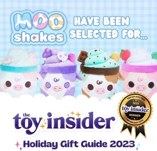 Miniatura 8 de Cuddle Barn PlushGoals Mooshake con chispas de chocolate menta Juguete de peluche súper suave con aroma kawaii, 7 pulgadas
