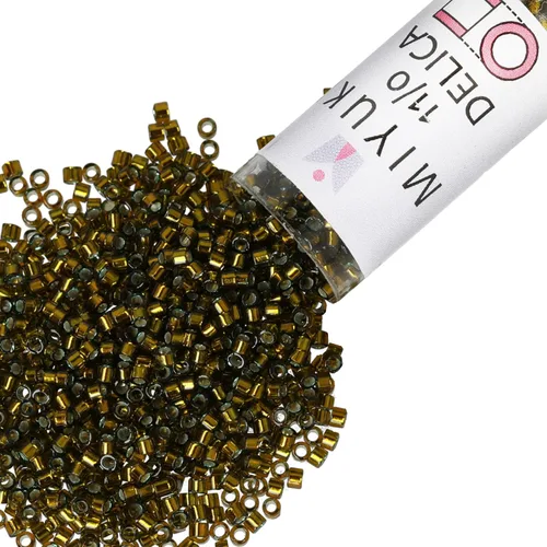Miniatura 11 de Miyuki Cuentas de semillas Delica – Tamaño 11/0 (0.063 in), DB0031, chapado en oro de 24 quilates, 0.25 oz, aprox. 1440 cuentas, fabricado en Japón