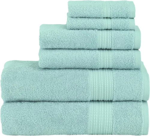 Miniatura 15 de Nine West Toalla de baño de rizo de lujo de gran tamaño, suave, afelpada y densa, extra grande, calidad de hotel, 0.23 oz/m², 1% algodón turco, Verde