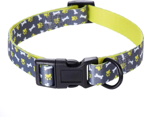 Miniatura 26 de Mile High Life Collar de nailon para cachorros con bonitos patrones, ligero, collar para niña y niño para perros pequeños, medianos y grandes