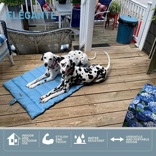 Miniatura 5 de CHEERHUNTING - Cama de perro al aire libre, impermeable, lavable, tamaño grande, duradera, resistente al agua, tapete portátil para camping y viajes